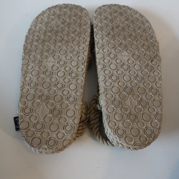 Womens Nomadic State of Mind Beige Strappy Mohave Rope Flat Slingback Sandal 8.5 - Picture 9 of 10